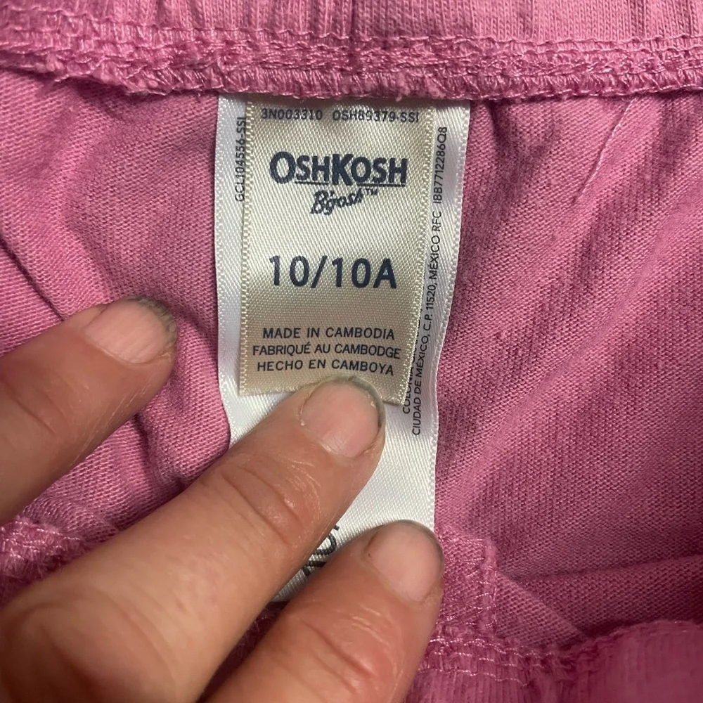 OshKosh B'gosh Pink Athletic Shorts Lightweight Elastic Waist